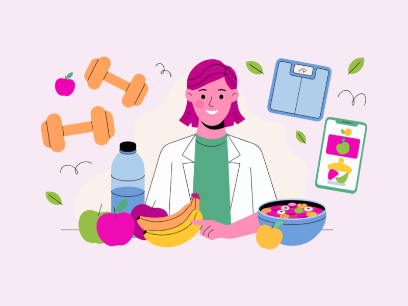 حين تجتمع الرياضة بالتغذية= نجاح الحمية&nbsp;الغذائية.